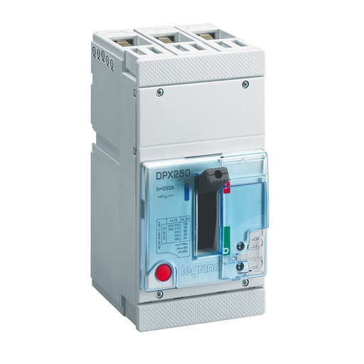 [025372] Disjoncteur magnétothermique DPX250 pouvoir de coupure 70kA 400V~ - 4P - 160A