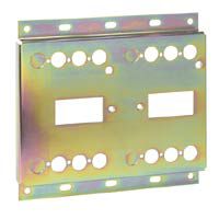 [026408] Platine 2 disjoncteurs ou interrupteurs DPX250 fixes en inverseurs de sources