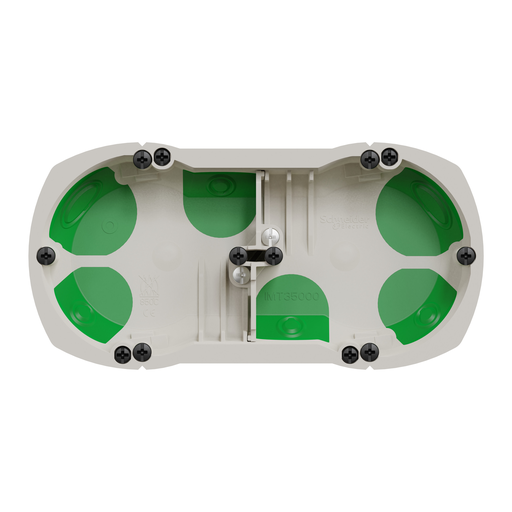 [IMT35000] Multifix air, boîte étanche 2 postes entraxe 71mm, diam. 67 mm, prof. 40 mm